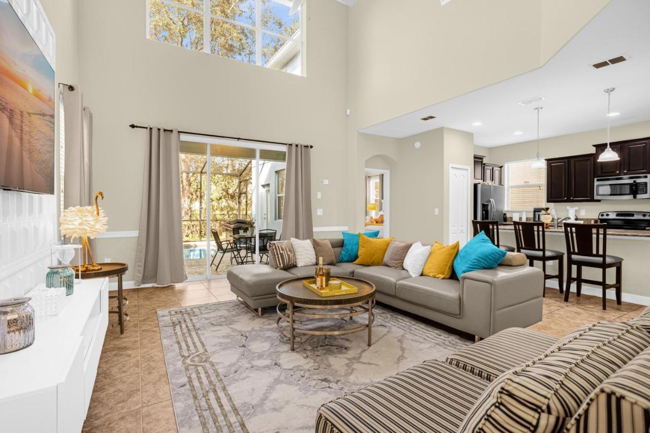 Light Yellow Home Lift Your Mood Near Disney 5Beds Kissimmee Exteriör bild