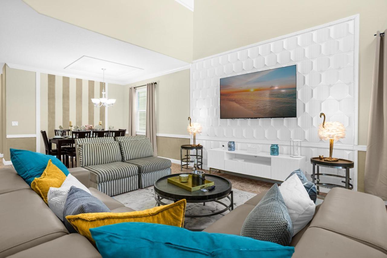 Light Yellow Home Lift Your Mood Near Disney 5Beds Kissimmee Exteriör bild